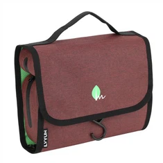 Qizil suv o'tkazmaydigan tualet sumkasi